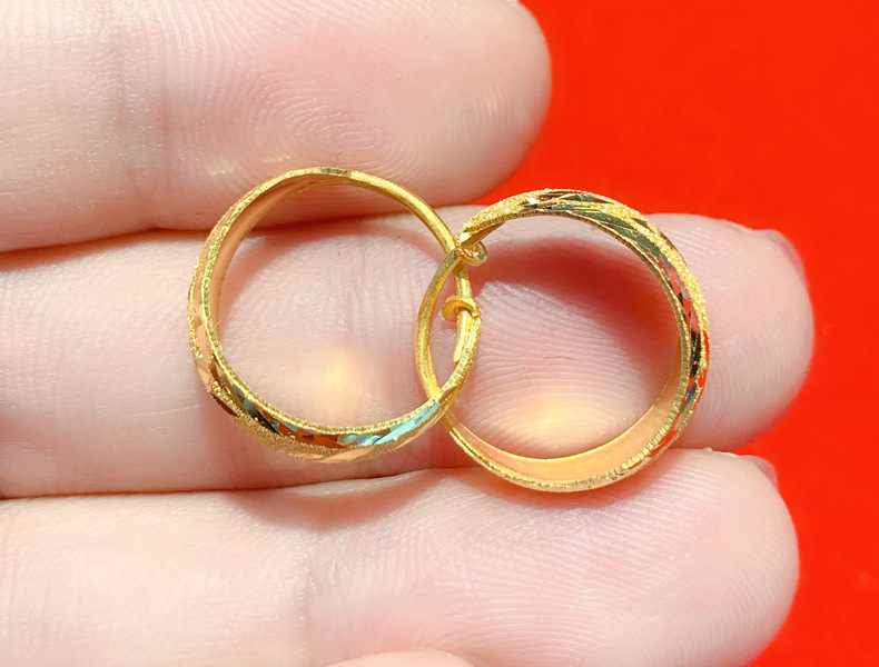 妈妈耳圈黄金耳环女款999千足黄金纯金正品纯金货源厂家直销