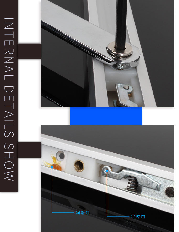 德国缓冲液压大号 85kg 全自动定位圆形隐藏式顺位器暗藏闭门器