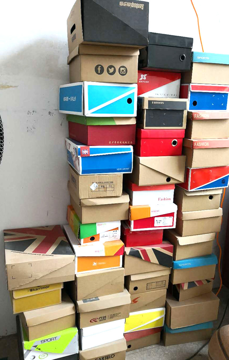 现货通用鞋盒 快递男女鞋子包装纸箱定制 翻盖折叠牛皮纸包装纸盒