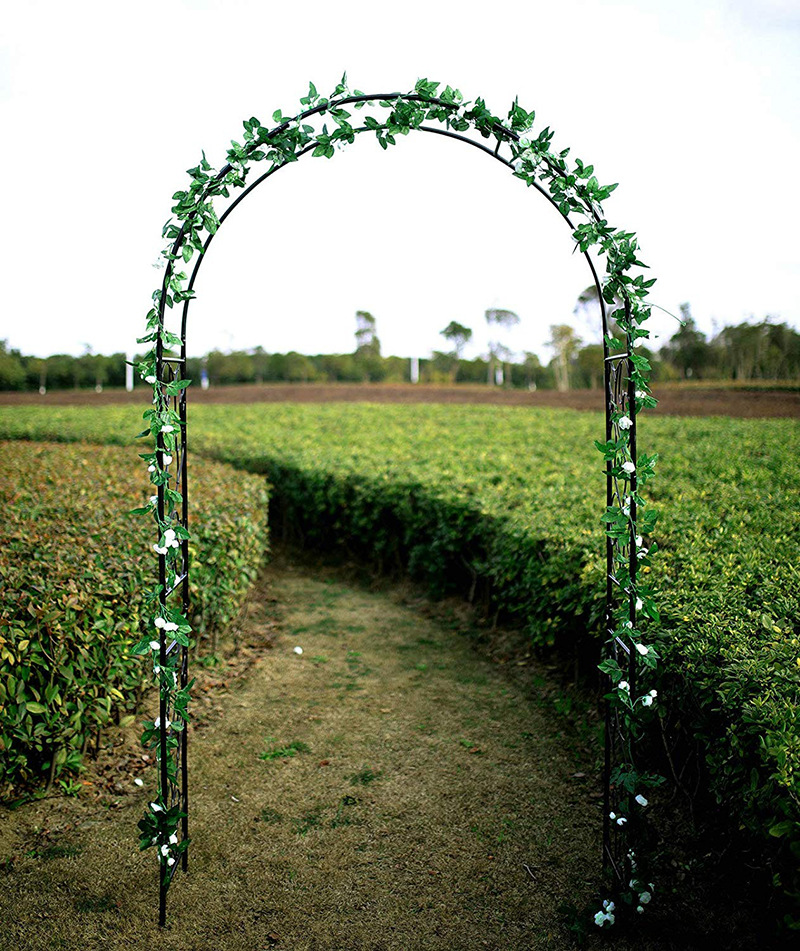 厂家直销简约现代铁艺花园拱门 庭院门 园艺装饰门 婚庆拱门批发