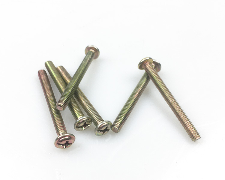 厂家直销半圆头十一字螺丝 拉手丝 镀锌机螺钉 开关面板螺丝 现货