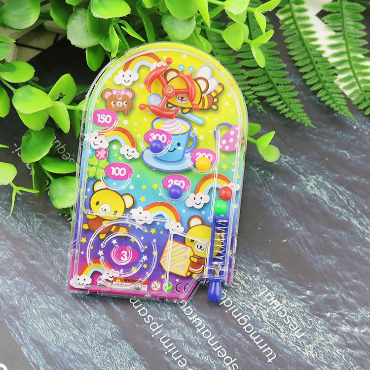 创意迷你儿童弹珠盘游戏卡通掌上游戏益智玩具迷宫弹射得分机批发