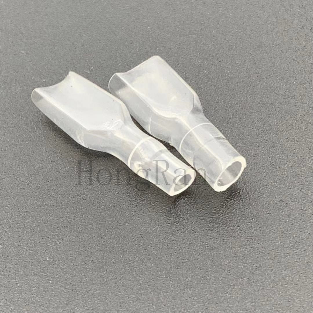 3接线端子绝缘护套4.8插簧单线护套250透明双线软护套