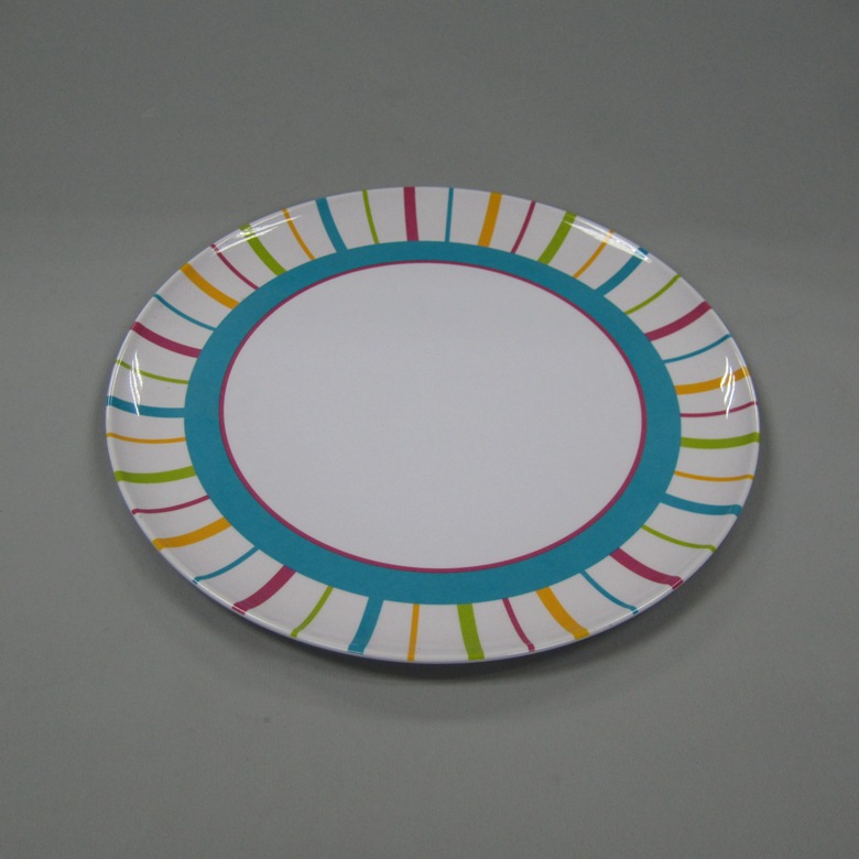 厂家密胺美耐皿塑瓷餐具酒店用品7寸11寸弧边无边浅圆碟