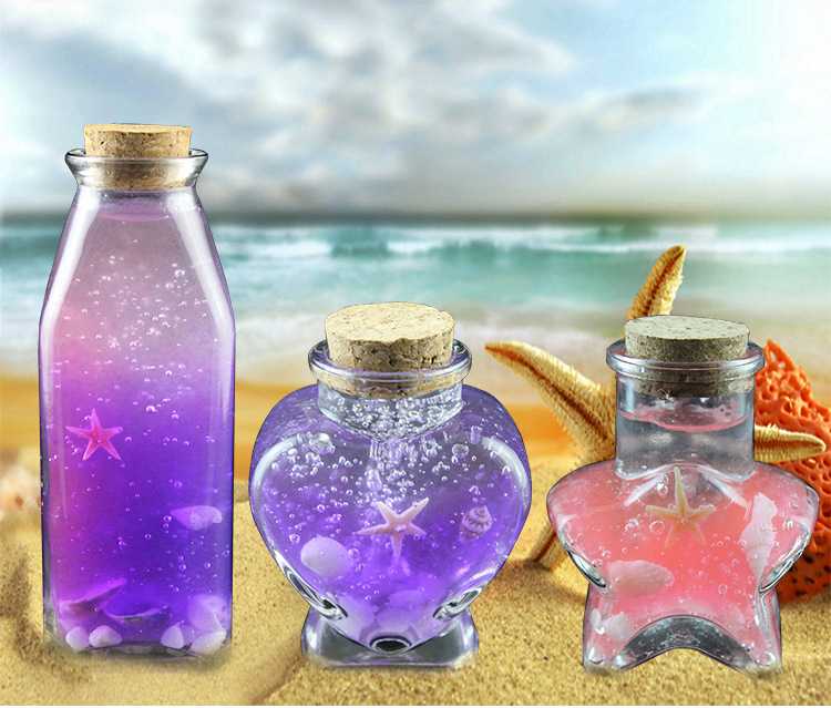 许愿瓶材料_幸运星星玻璃瓶木塞漂流瓶创意彩虹海洋材料 - 阿里巴巴