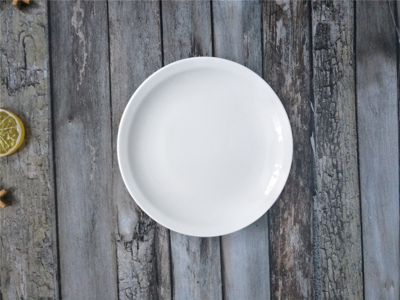 陶瓷圆盘 白色菜盘饭盘酒店餐具家用陶瓷盘子 镁质强化瓷定做logo