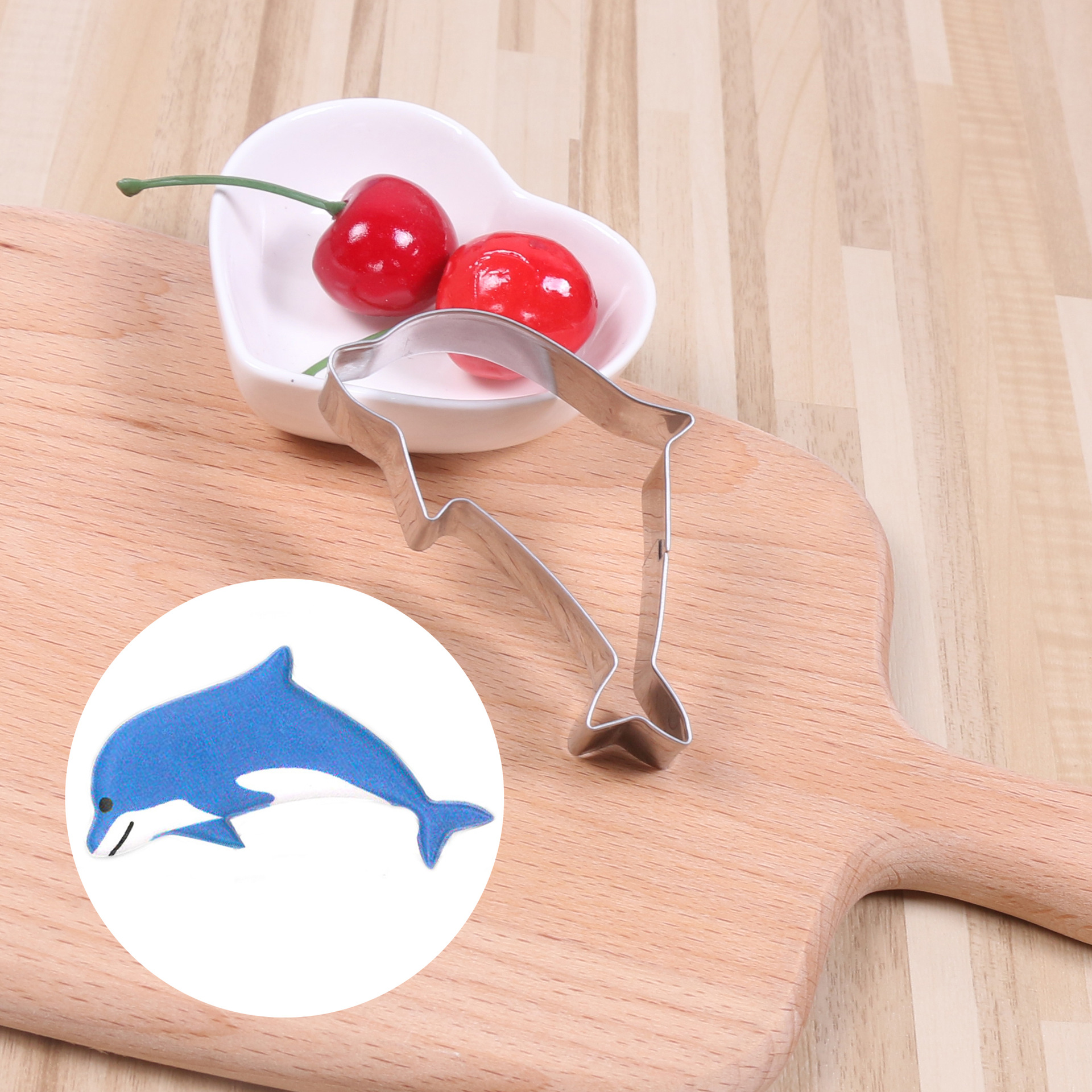 diy卡通动物不锈钢饼干模 海豚造型 糖霜饼干切模 烘焙模具