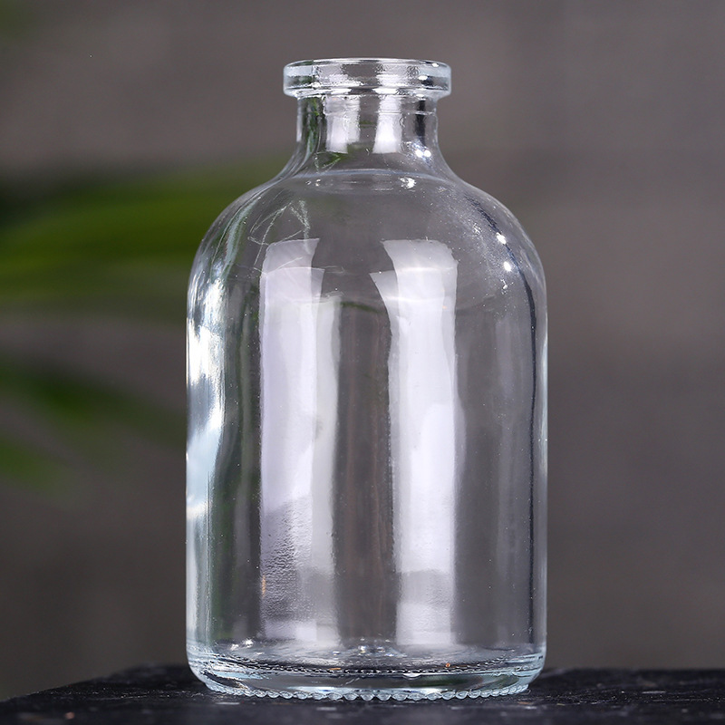 厂家直销无火香薰瓶玻璃瓶 盐水圆柱造型香水精油透明玻璃空瓶子