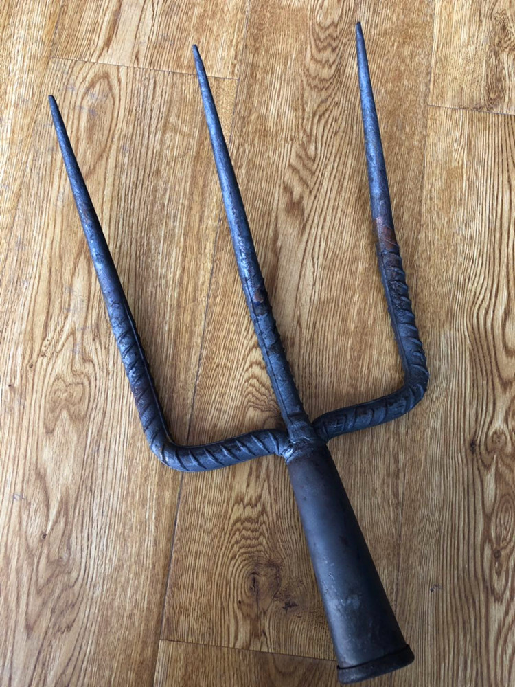 工业铁路钢叉 农用工具锻打翻地草堆叉 螺纹钢多型号钢筋叉头批发