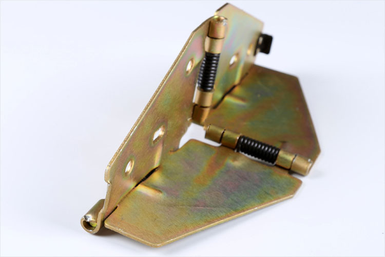 折叠铰链十字弹簧合页餐桌面翻转180度折叠圆桌面蝴蝶合页五金件