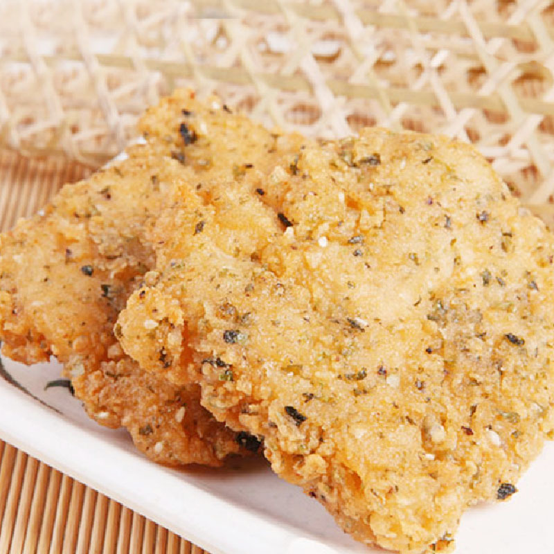 微之润海苔脆鸡排油炸汉堡海苔鸡扒快餐外卖配饭食材10片*8包/箱