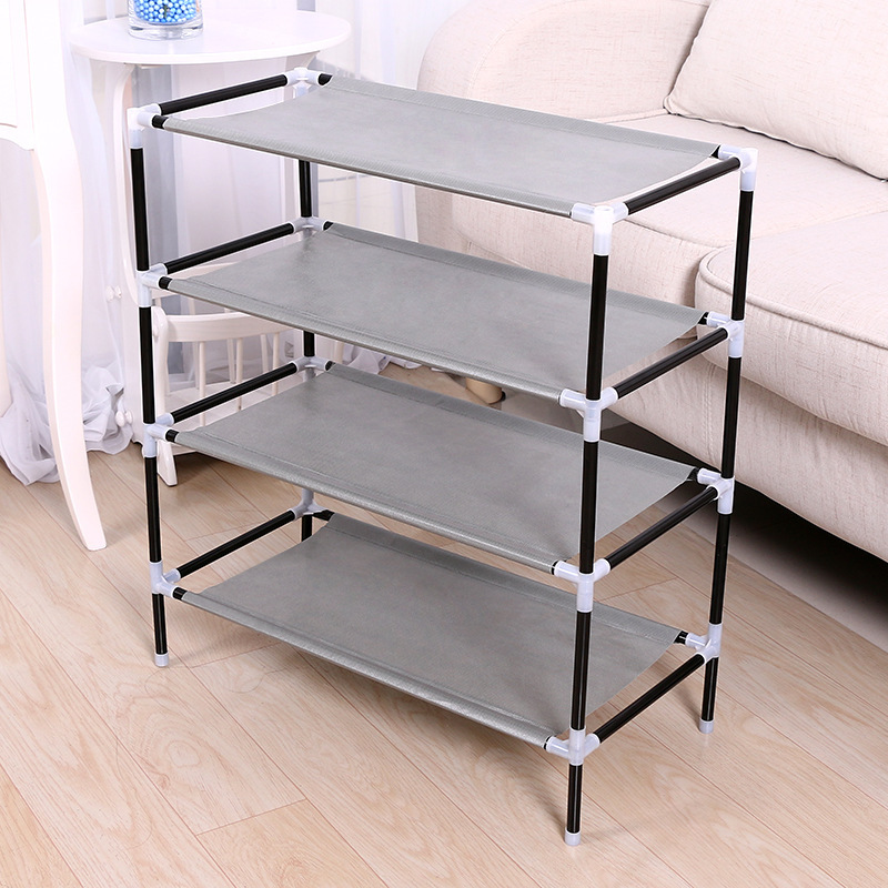 Popular Simple Shoe Rack Rental House Assembly Storage Rack Three-Layer Storage Shoe Cabinet Easy Assembly Easy Disassembly