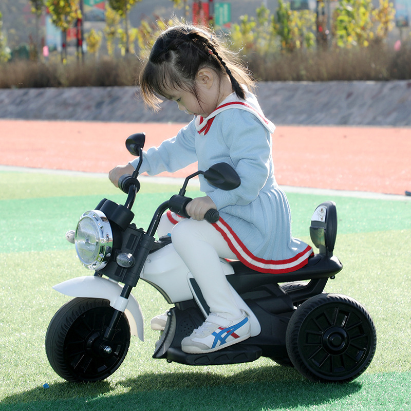 儿童电动摩托车可坐人男女宝宝幼儿小孩三轮车充电玩具电瓶童车