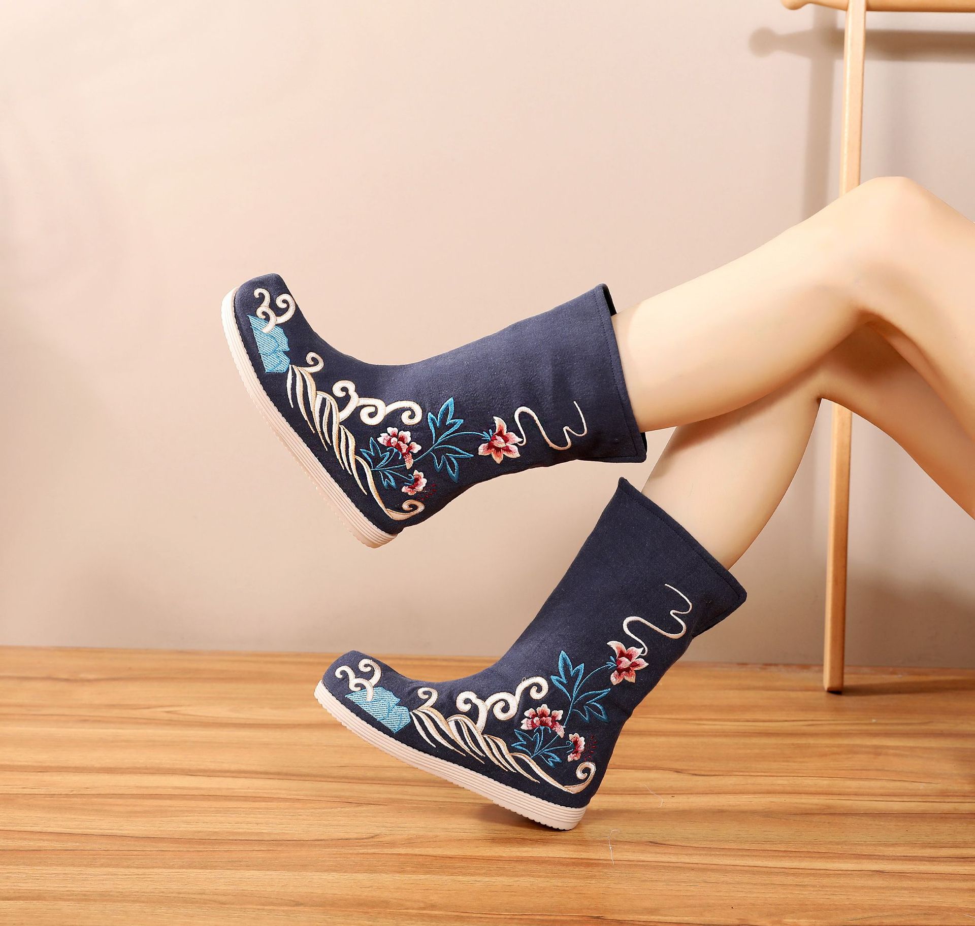 dlct-w-921新款古风翘头履弓绣花鞋tzf