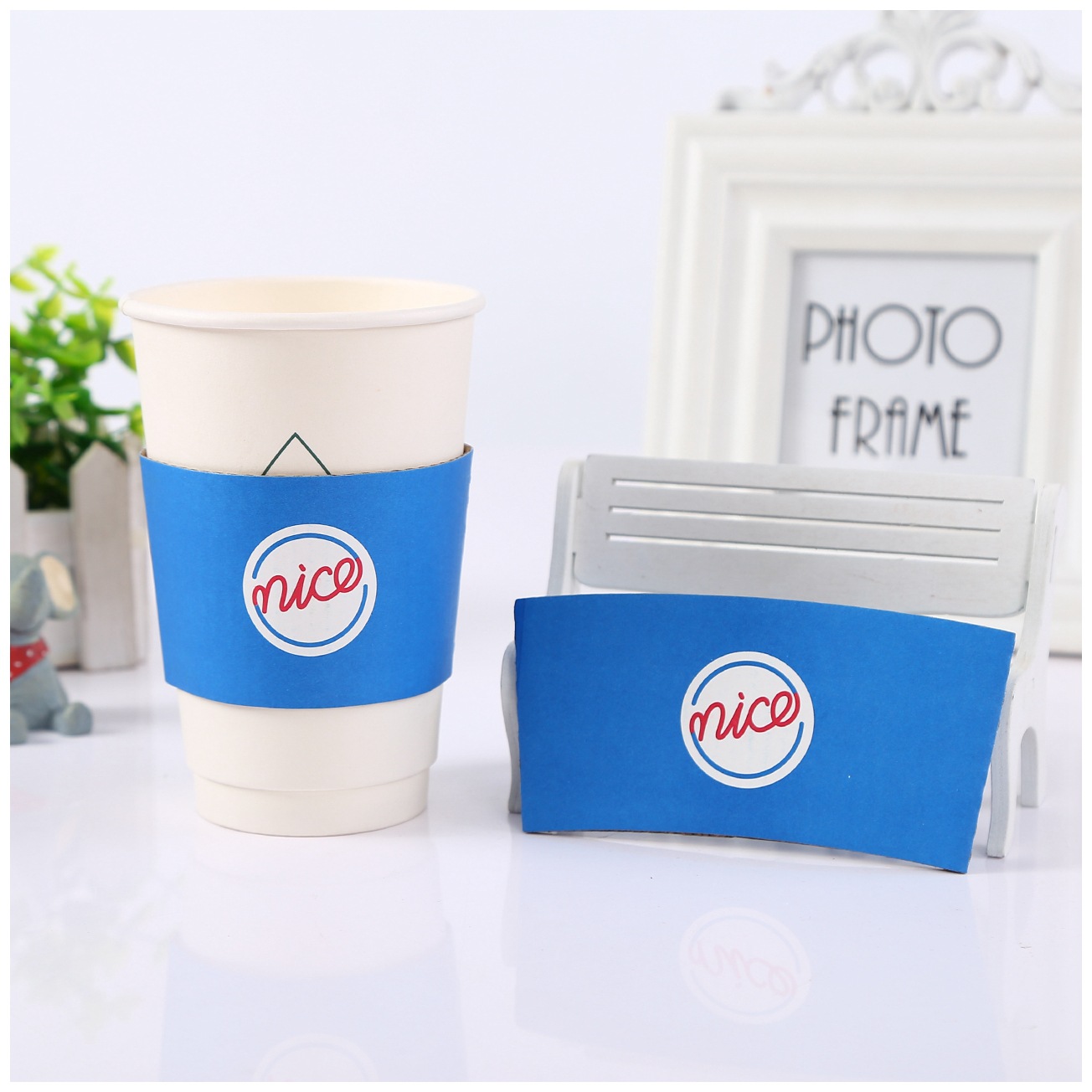 厂家现货一次性瓦楞隔热杯套加厚咖啡奶茶纸杯套防烫杯托定制logo