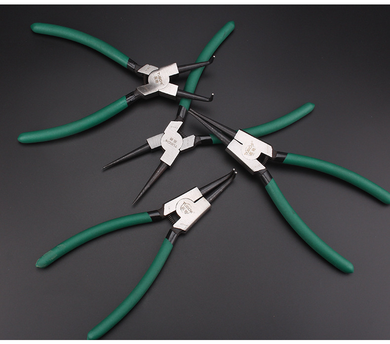 9寸挡圈钳多功能卡环钳内外撑外内直外弯内弯卡黄钳卡簧钳子曲钳