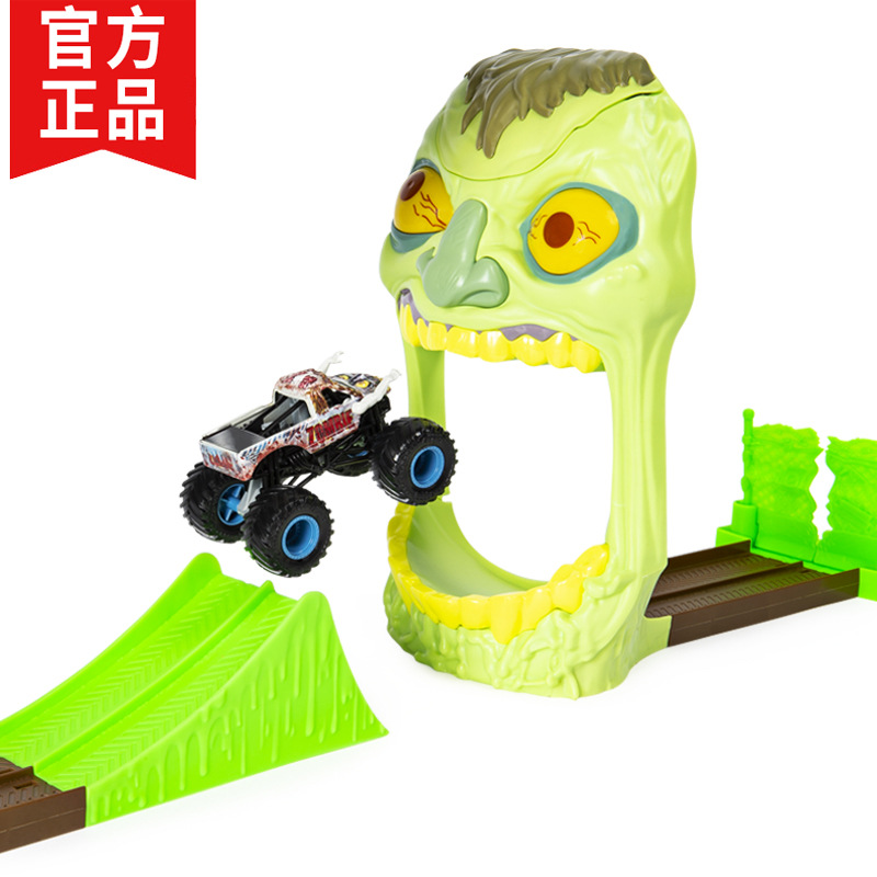 monster jam怪物大脚车儿童玩具合金汽车模型惯性四驱越野车场景