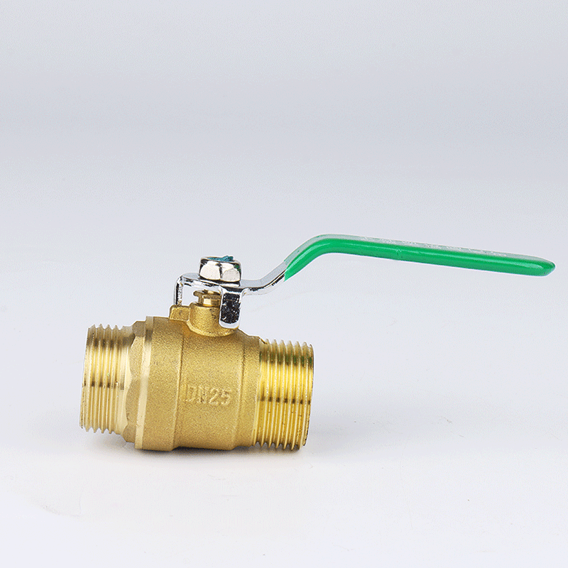 黄铜长柄双外丝铜球阀 铜快开阀 dn15dn20dn25双外牙铜球阀