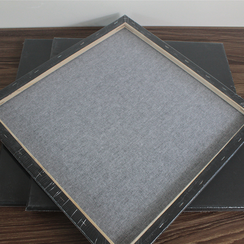 棉质布面油画板 黑色40*40学生专用280克棉油画布涂层布面 油画框