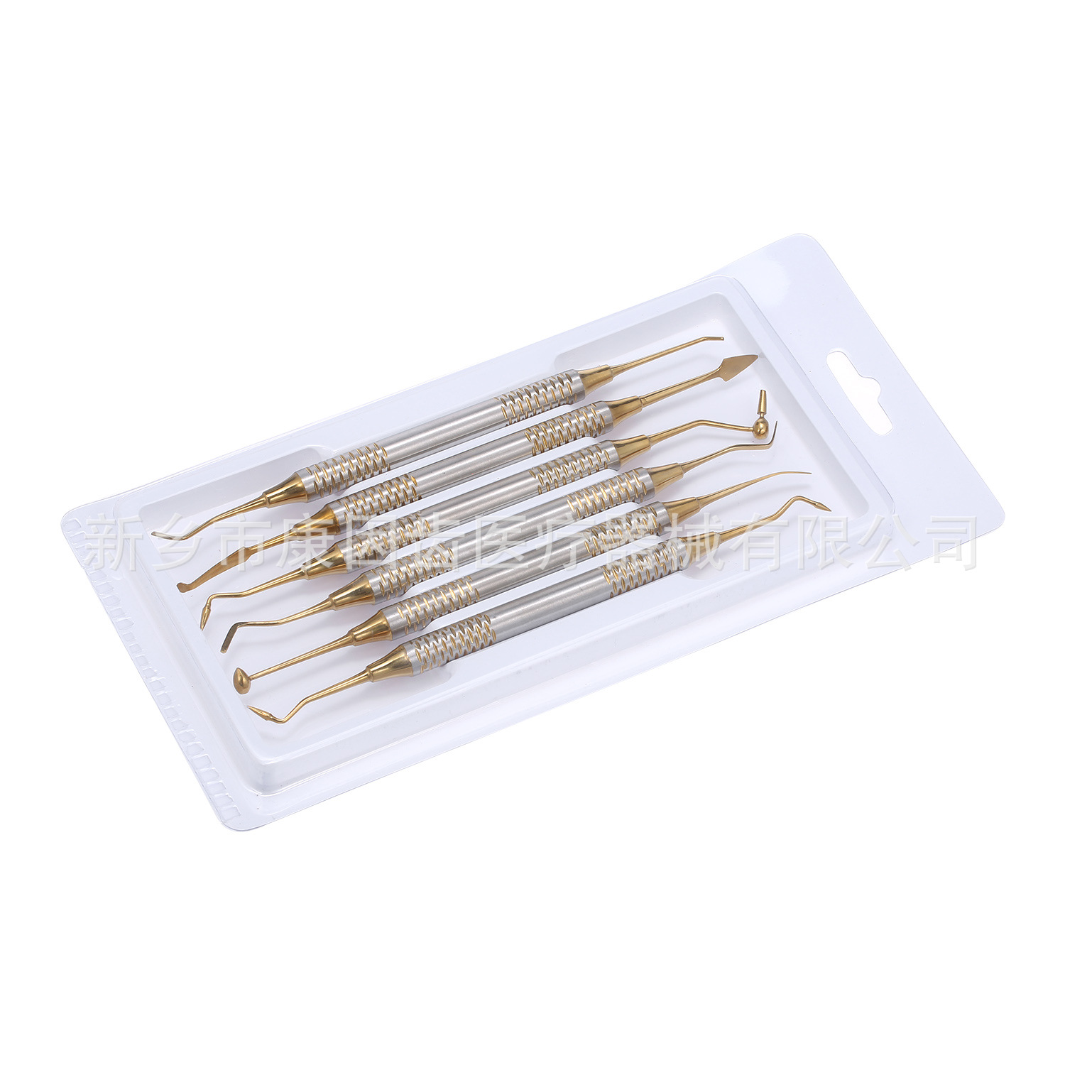 牙科树脂美学修复套装 树脂充填器6件套装口腔护理套装 齿科器械