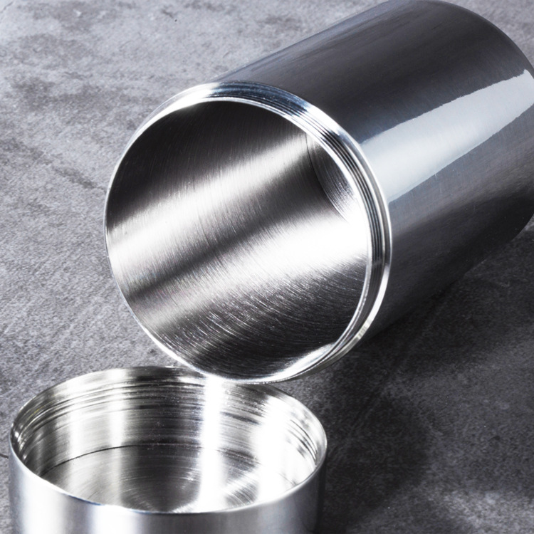 304不锈钢茶叶罐加厚便携旅行随身小号存储密封罐迷你装茶叶铁盒