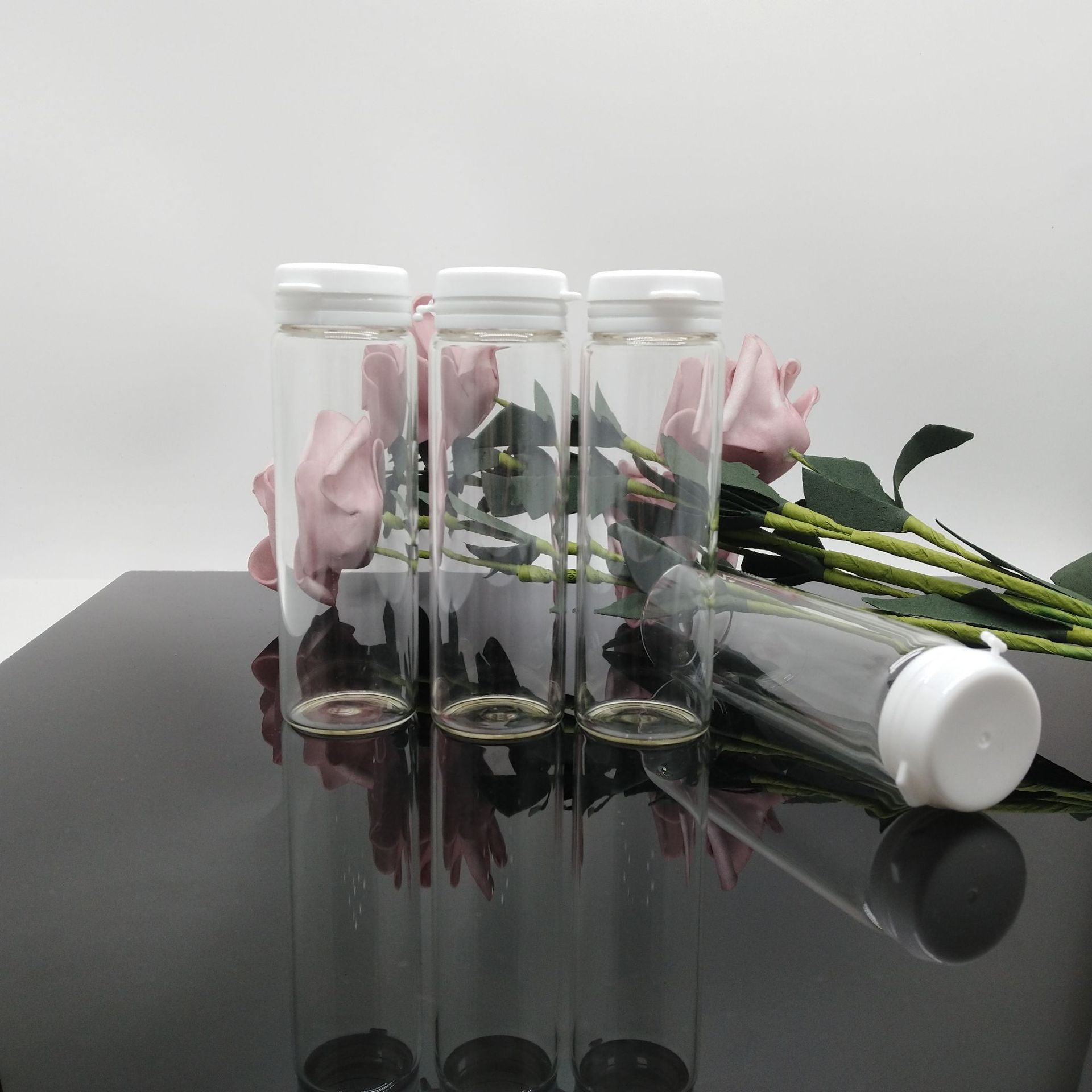 新品 独家 27*85白双卡口 密封好 定制各种规格玻璃包材 30ml安瓶