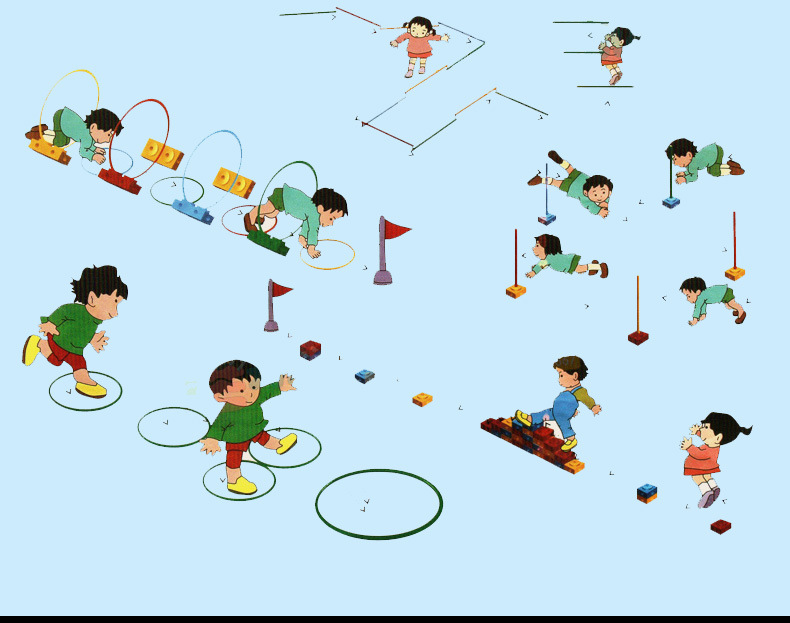 万象组合感统训练器材全套幼儿园家用户外体育运动体能棒儿童玩具