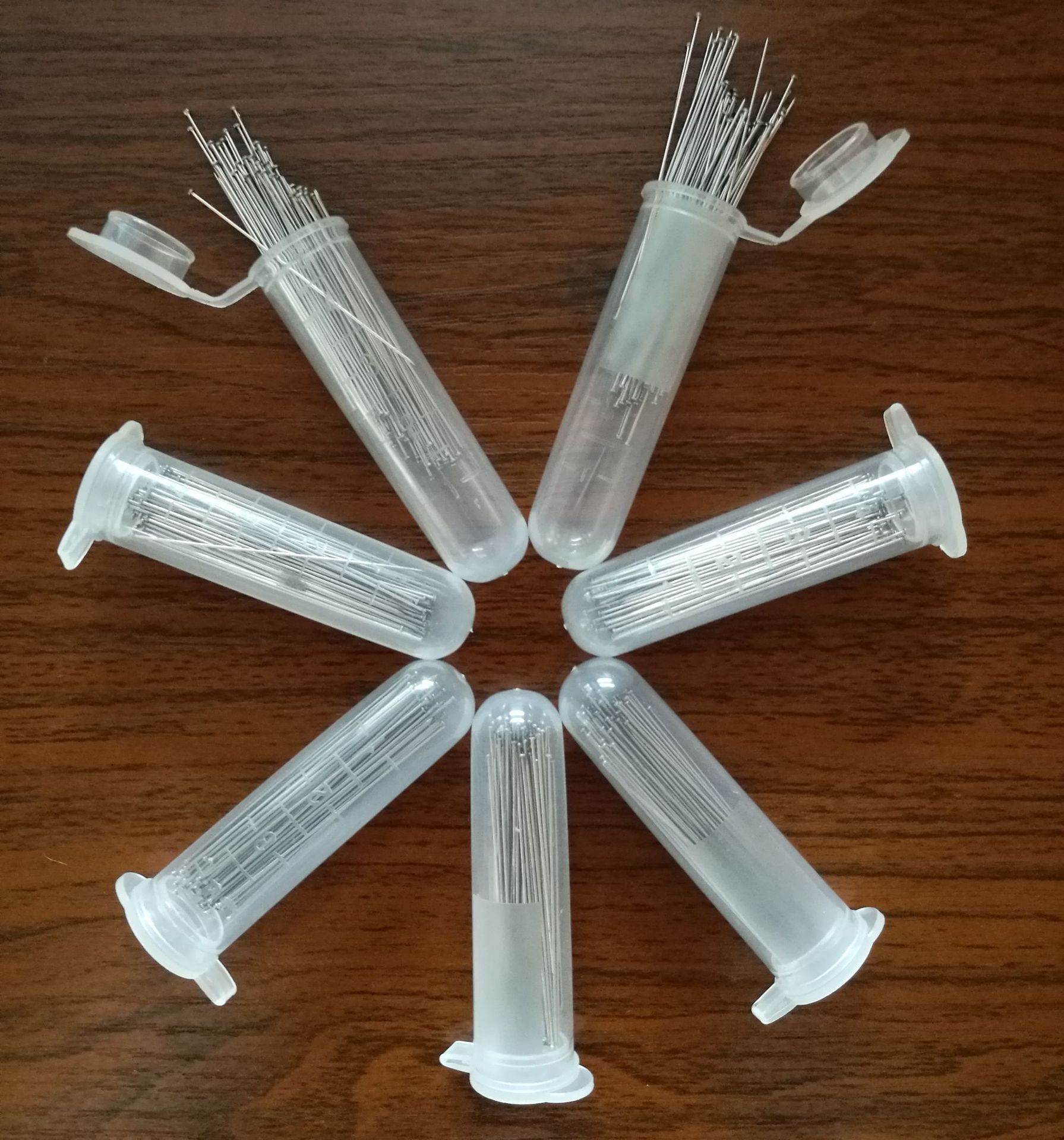 供应一体式标本针昆虫针 金属针帽与针体连在一体 标准长度40毫米