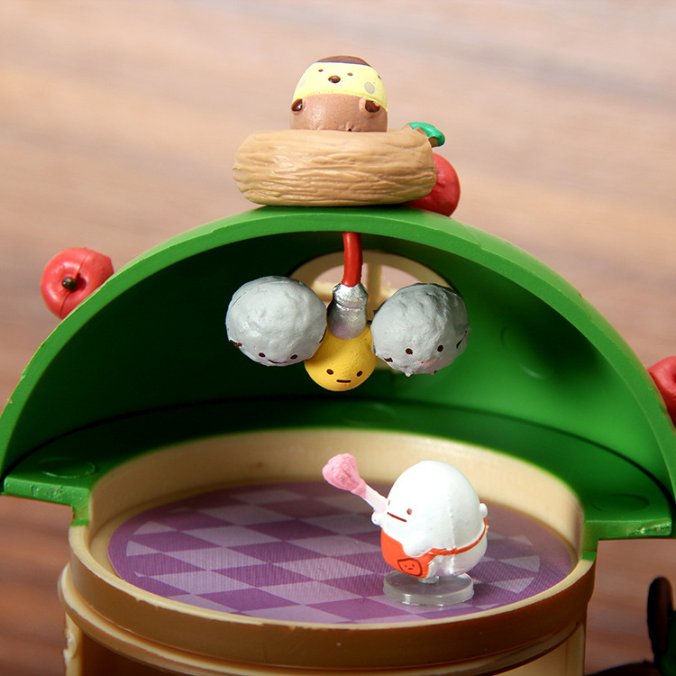 6款树屋树桩角落生物叠叠乐 度假房间场景 盲盒娃娃机墙角生物