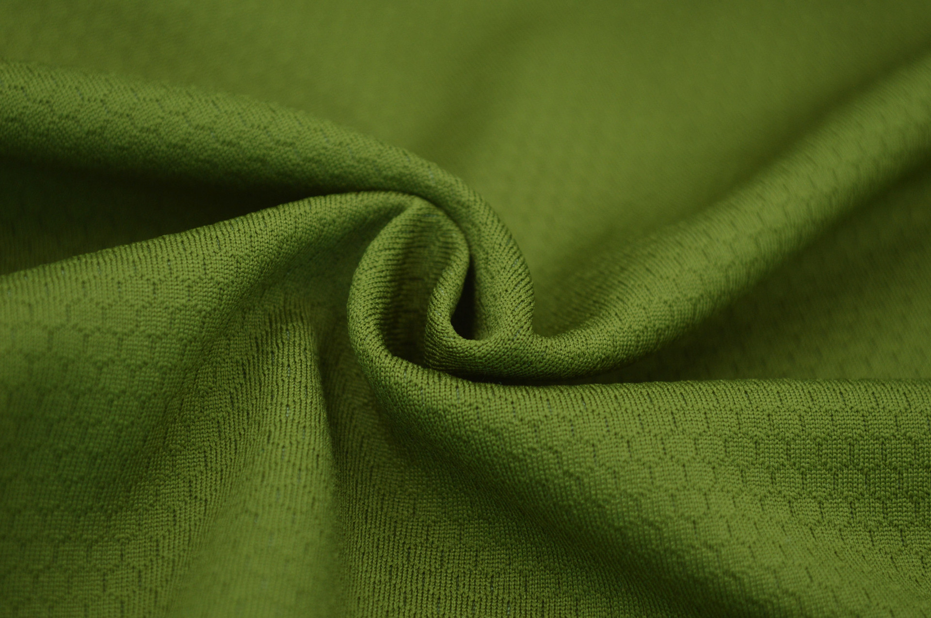 单向导湿足球格面料 丙纶布料 创新环保功能性出口户外t恤用布