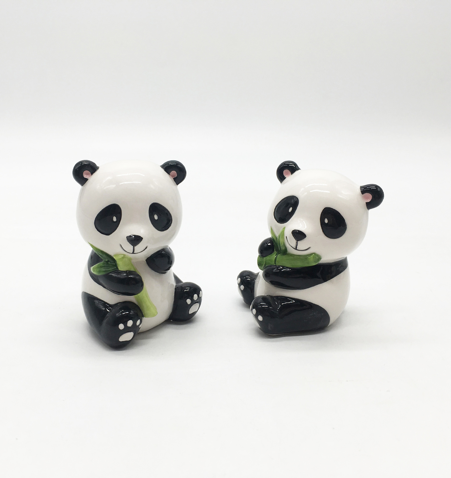 陶瓷熊猫水杯子定制3d动物马克杯陶瓷熊猫早餐杯熊猫办公室咖啡杯