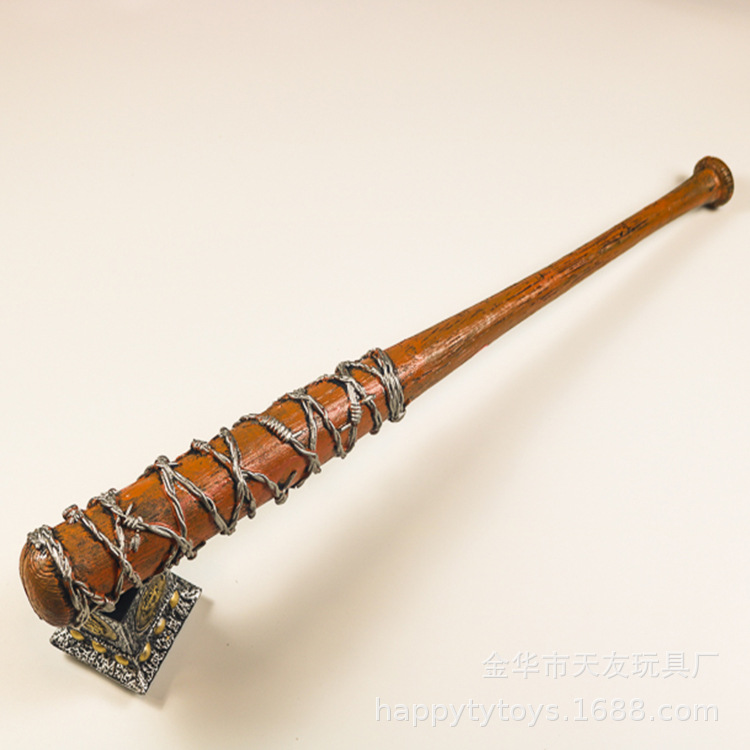 新款厂家定制cosplay周边行尸走肉棒球棍pu发泡尼根露西尔棒球棍