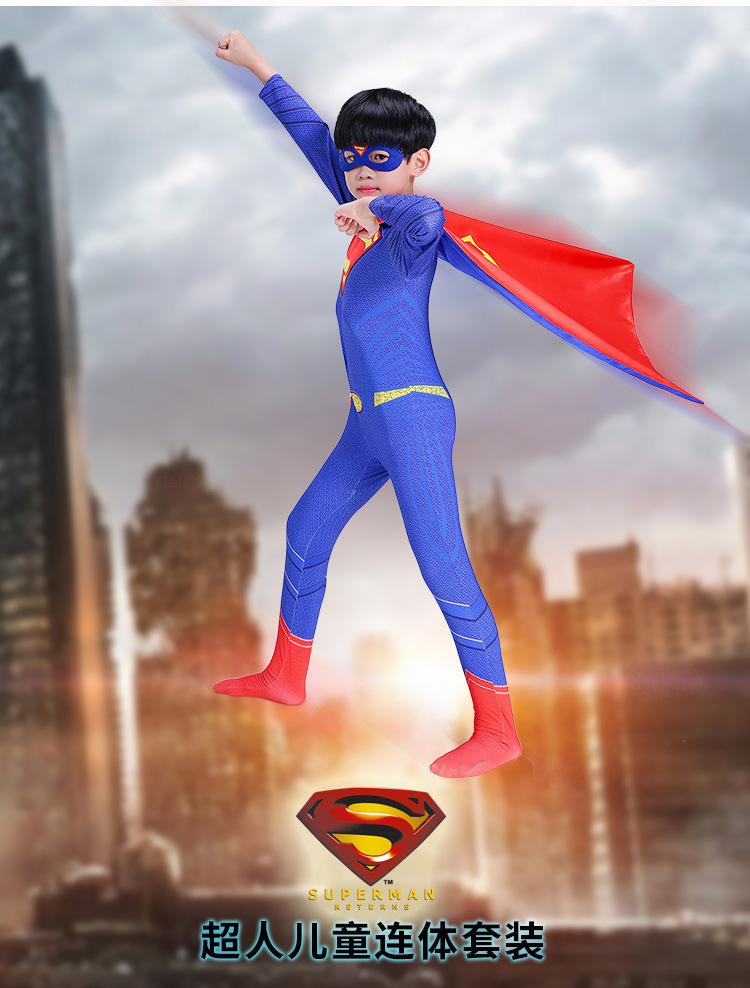 一件代发超人衣服披风斗篷男童套装蝙蝠侠衣服儿童男孩雷神服
