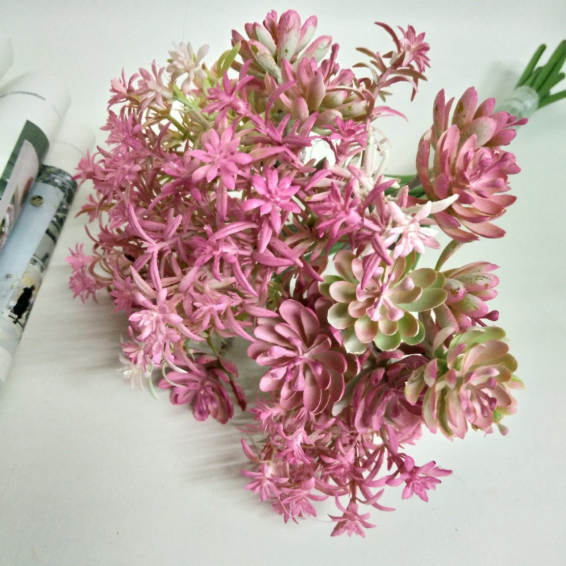 装饰仿真花_婚庆手捧花 迷迭香小花 家居卧室客厅北欧装饰 人造花 - 