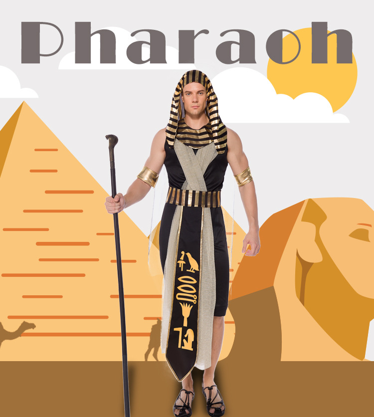 古埃及君主国王 成人男款cosplay法老阿蒙-拉神之子埃及人木乃伊