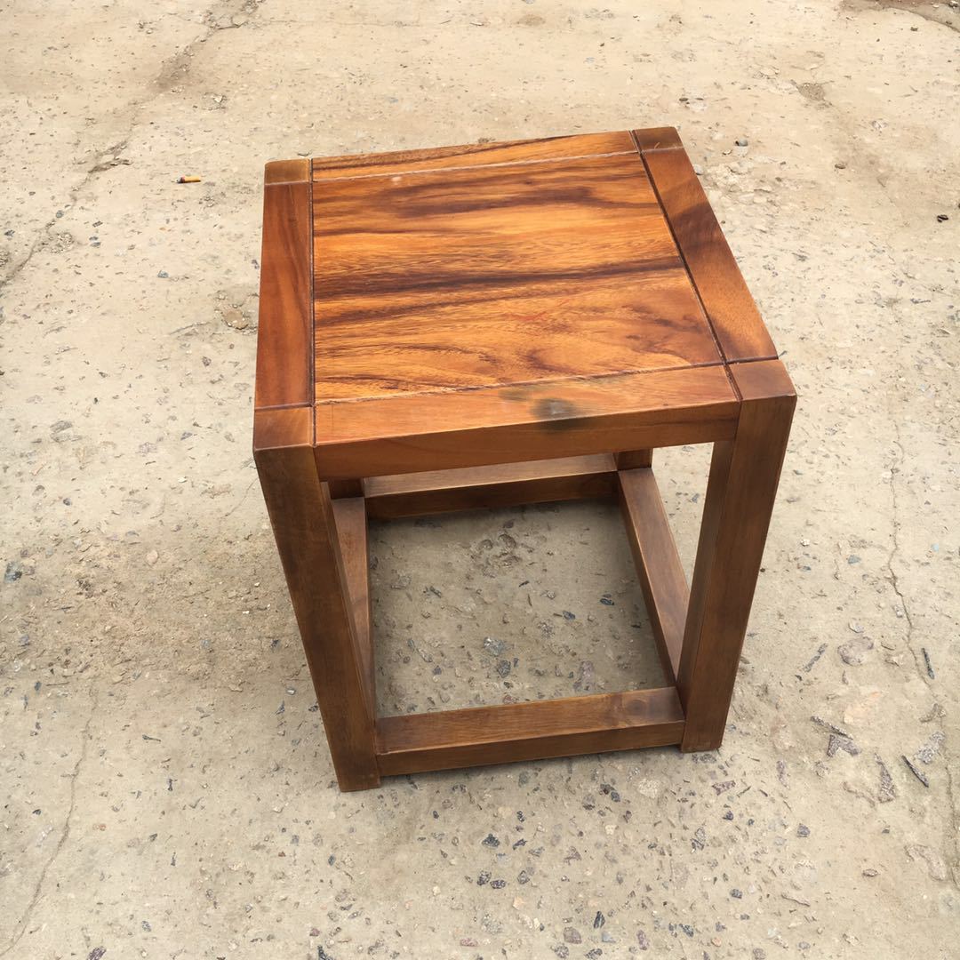 实木方凳餐厅学生凳 胡桃木小板凳婴儿小凳子简约方木凳花梨椅子