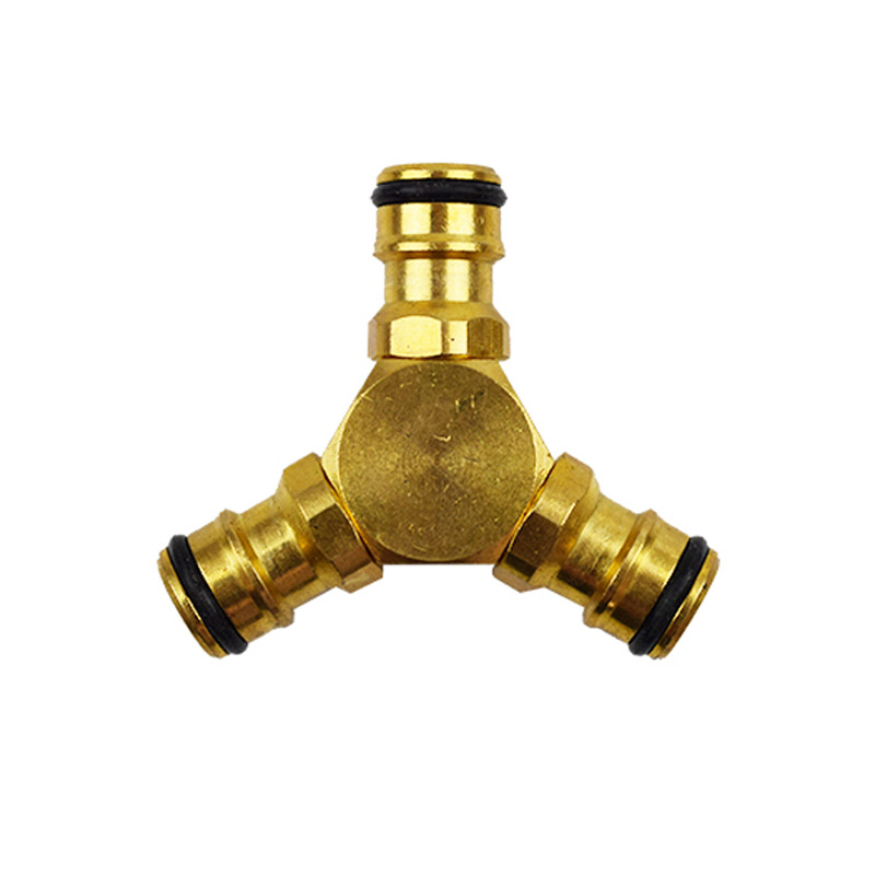 y型人字全铜三通 全铜加厚活动三通 水暖管件 供应多种黄铜接头
