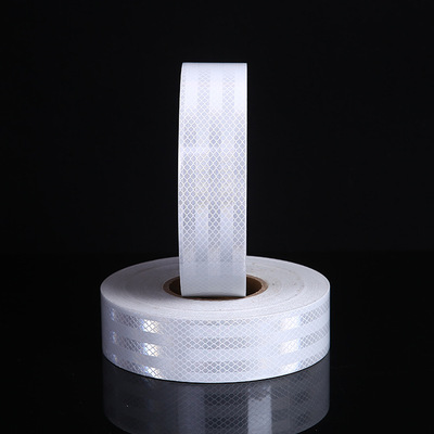 厂家直销白色反光膜 反光警示带 汽车反光贴反光条反光胶带现货