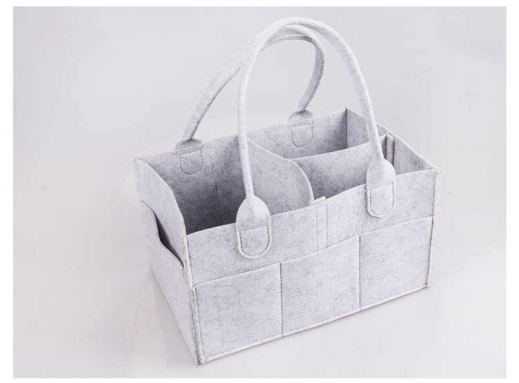 销毛毡收纳包 尿不湿尿布收纳袋 毛毡化妆包 批发定制logo