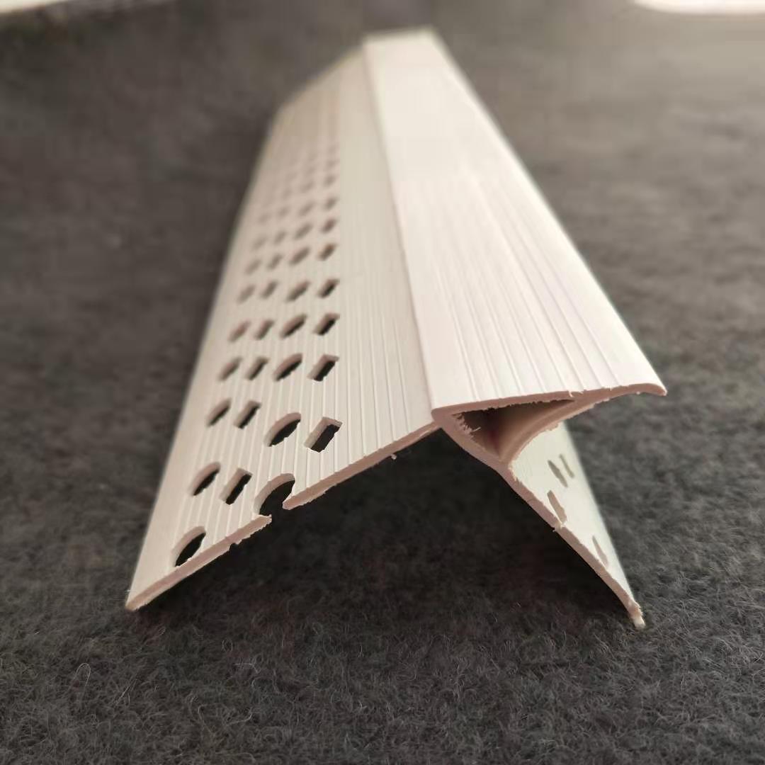 厂家直销 pvc防流挂鹰嘴滴水条 上阳角塑料成品滴水线条 粘网格布