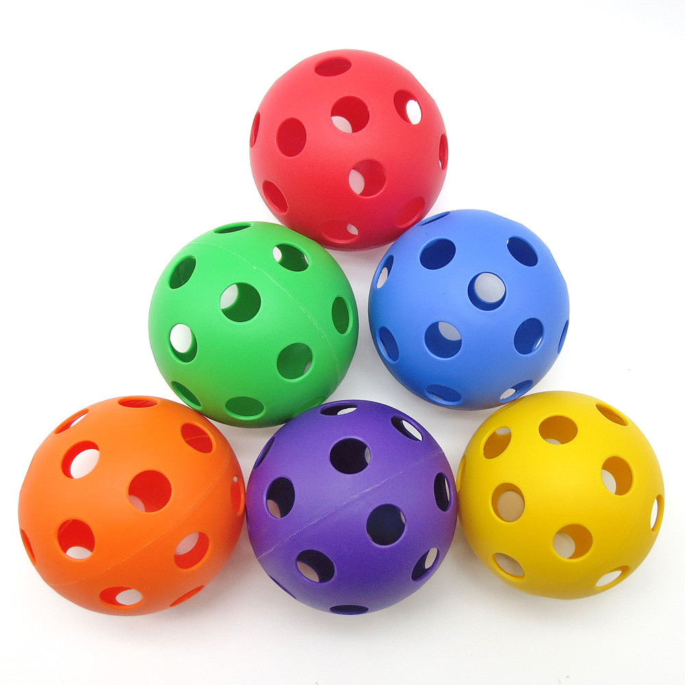 婴幼儿益智玩具 早教感统训练 六色洞洞球 手抓球空心球多孔球