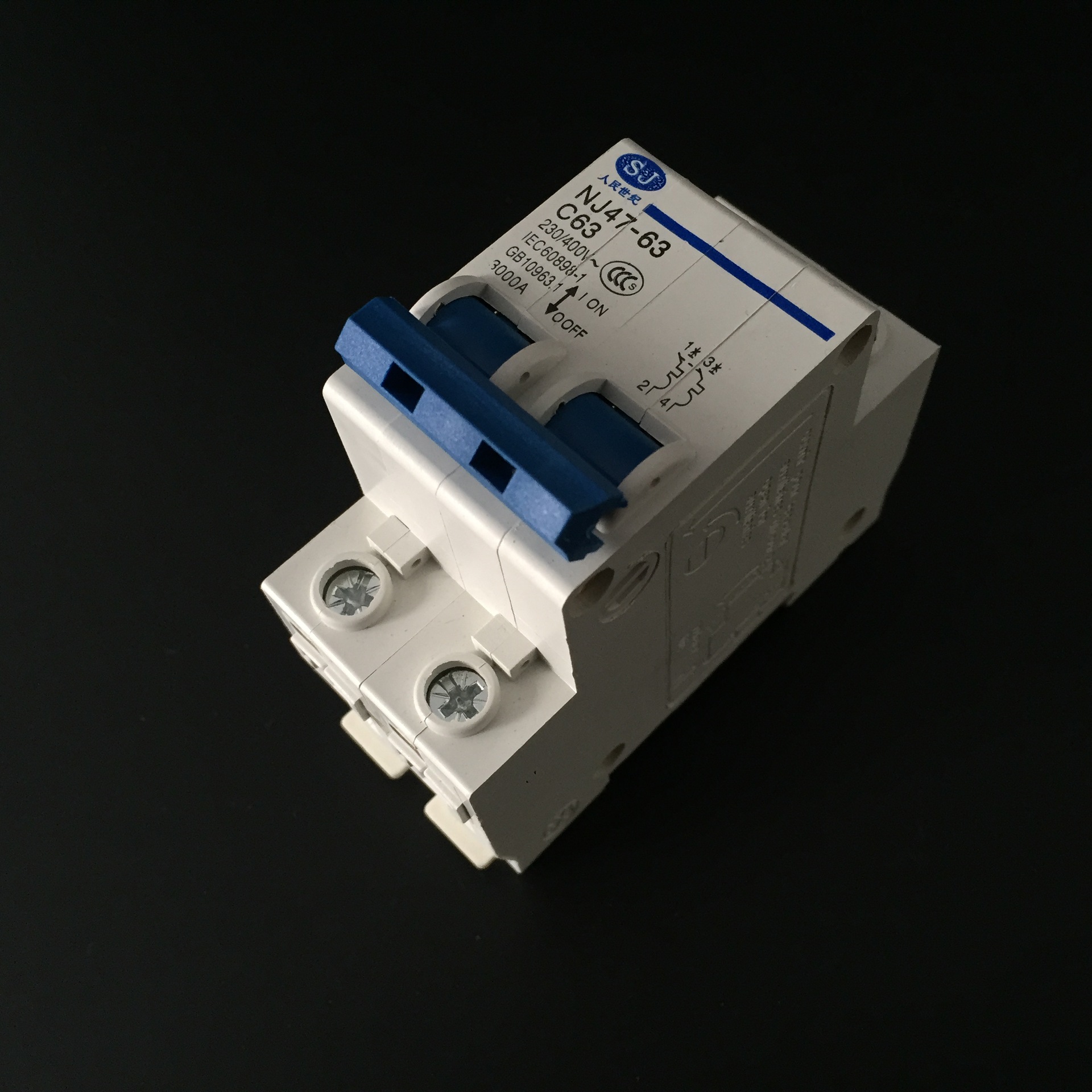 2p空开 小型断路器dz47-63 c63 家用空气开关工业断路器厂家直销