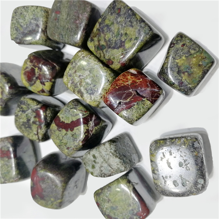 天然龙血石天然水晶消磁石天然原石打磨切割造景装饰装修