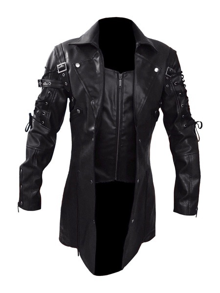 2019 New Wish Amazon Aliexpress European and American Men's Motorcycle Large Size Leather Jacket Men's Clothing