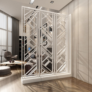 现代简约家具时尚屏风隔断客厅欧式镂空可拼接座屏玄关屏风隔断柜