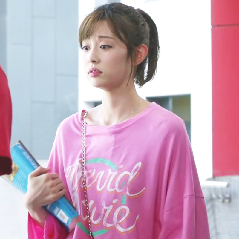 青春斗钱贝贝盖玥希同款宽松休闲字母印花t恤女2019夏季新款上衣