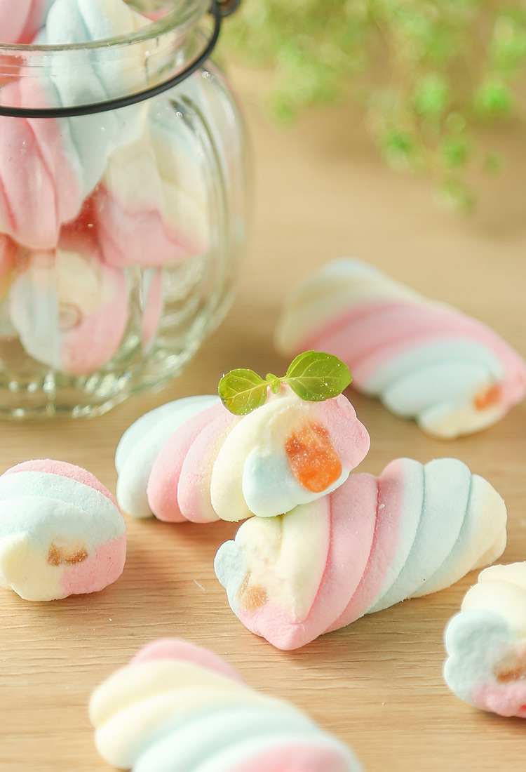 菲律宾进口可尼斯水果味酱夹心棉花糖70g袋装 软糖小朋友软糖零食