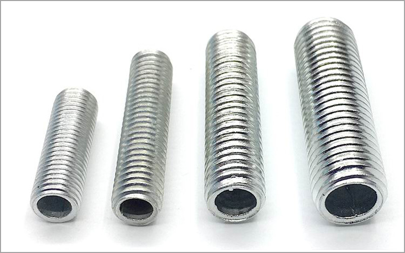 m8国标空心螺丝外全牙丝杆螺纹杆丝通台灯吊灯灯具配件连接管