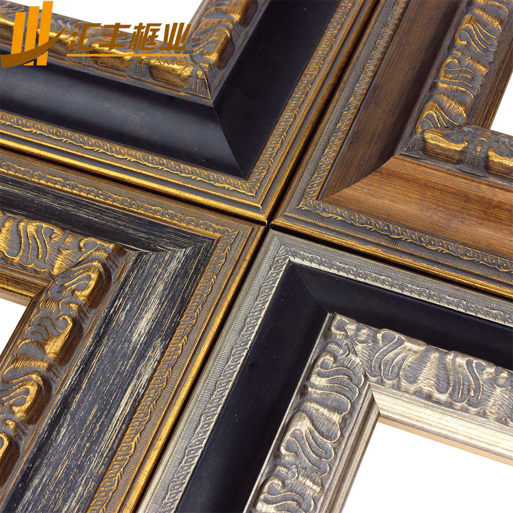 汇丰框业厂家直销塑料装裱画框线条 批发欧式油画画框镜框