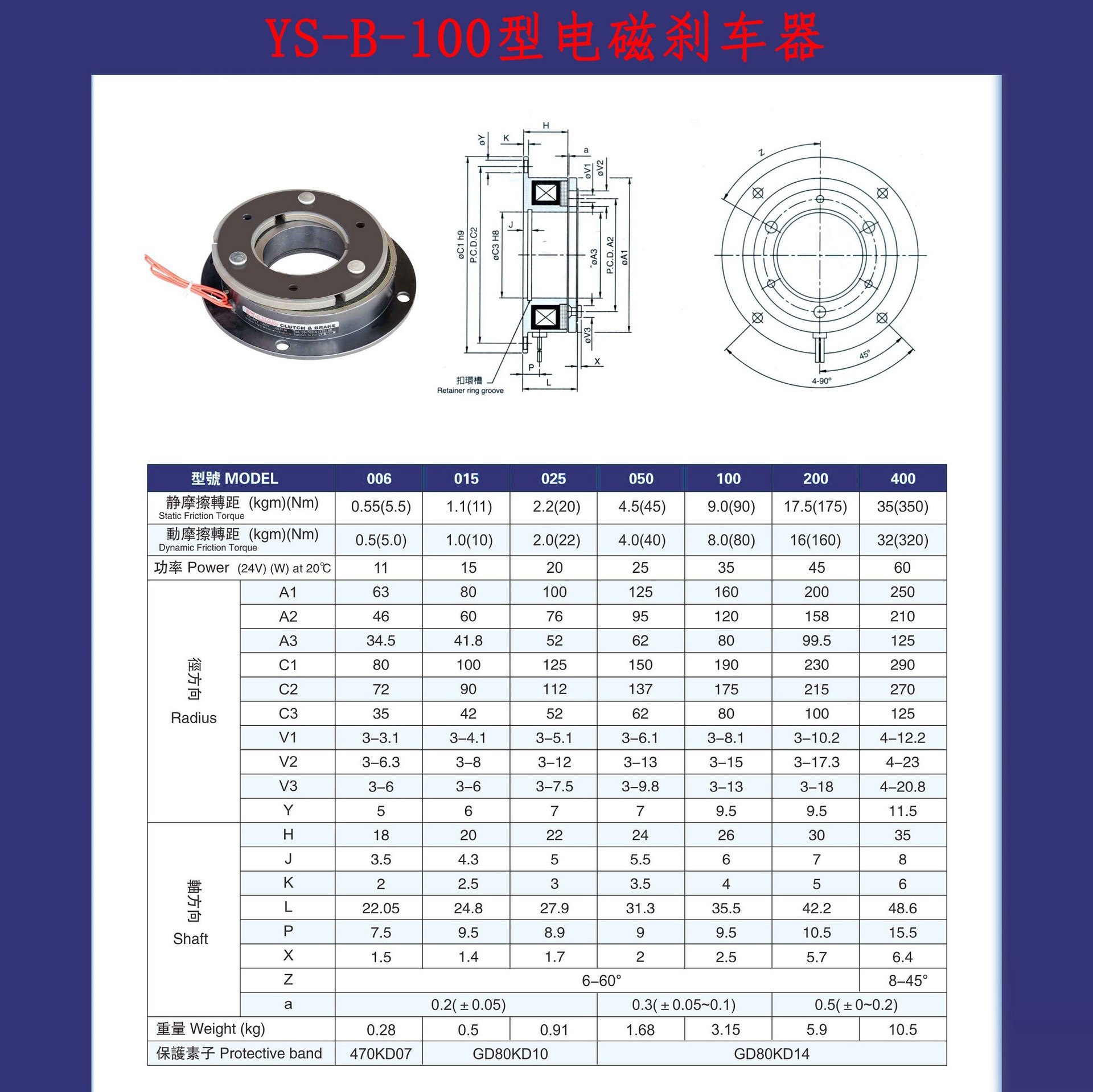 【源头工厂】电磁制动器 电磁刹离合器 电机 抱闸刹车24v 矢电